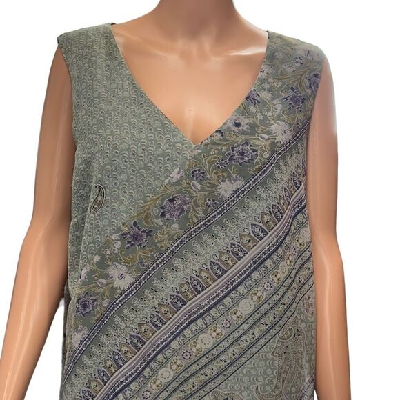 Norton McNaughton V-Neck Sleeveless Maxi Dress XLARGE - Picture 3 of 15